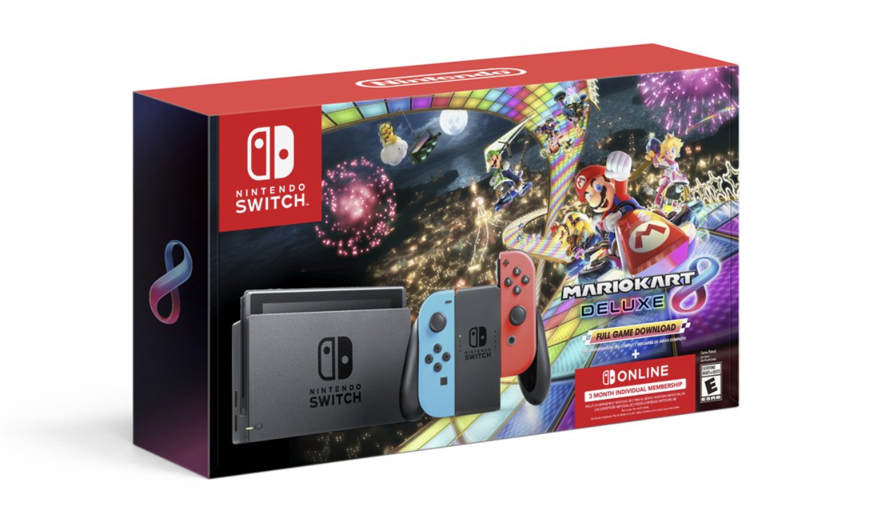 Pack Console Nintendo Switch Joy Con Néons Mario Kart 8 Deluxe Code 8396